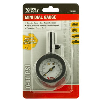 31 Incorporated® 15-951 - X-tra Seal™ 0 to 60 psi Mini Dial Tire Pressure Gauge