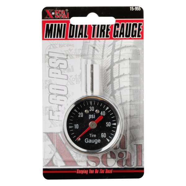 31 Incorporated® - X-tra Seal™ 5 to 60 psi Mini Dial Tire Pressure Gauge