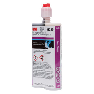 3M® - Black Semi-Rigid Plastic Repair Adhesive