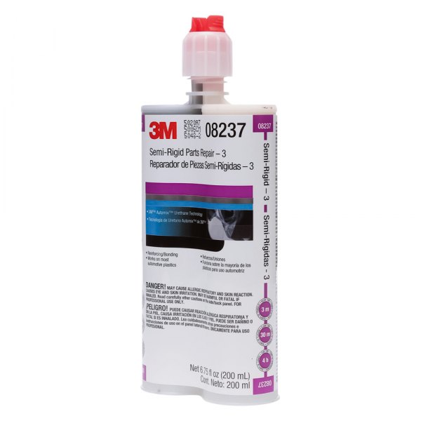3M® - Black Semi-Rigid Plastic Repair Adhesive