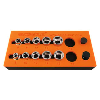 9 CIRCLE® - 12-Piece 3/8" Drive 6 Point Low Profile Socket Set