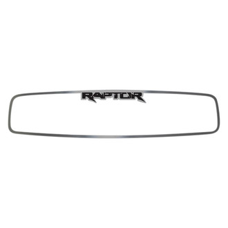 ACC® - Brushed Rear View Mirror Trim with Raptor Logo