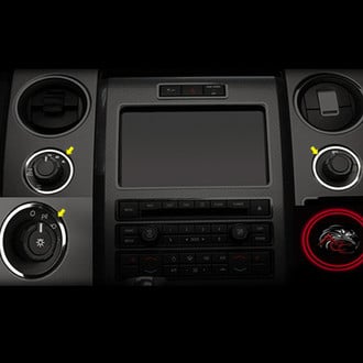 ACC® - Polished Upper Center Dash Trim Rings