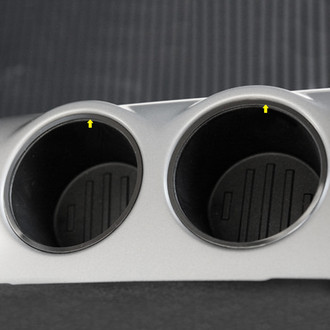 ACC® - Polished Rear Cup Holder Trim Rings