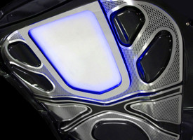 Illuminated Perforated Hood Panel