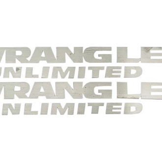 ACC® - "Wrangler Unlimited" Polished Exterior Emblems