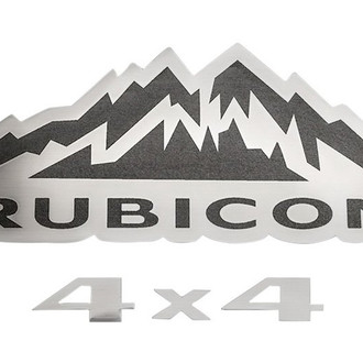 ACC® - "Rubicon 4 x 4" Brushed Exterior Emblems