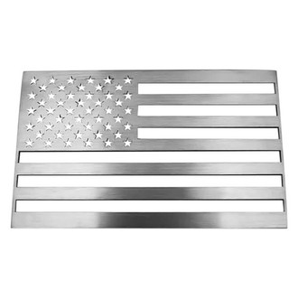 ACC® - "American Flag" Brushed Driver Side Emblem