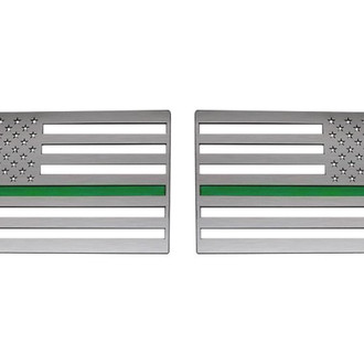 ACC® - "American Flag" Polished Driver and Passenger Side Emblems