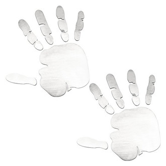 ACC® - "Wave Hand" Satin Side Mirror Emblems