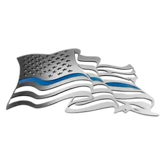 ACC® - Flowing American Flag Polished Driver Side Emblem