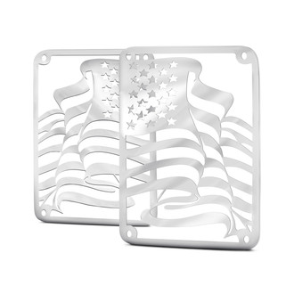 ACC® - US Flag Style Brushed Tail Light Covers