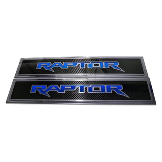 ACC® - Illuminated Polished/Carbon Fiber Front Door Sills with Raptor Logo