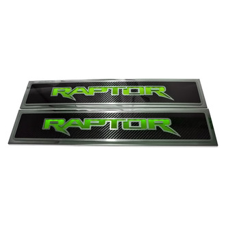 ACC® - Illuminated Polished/Carbon Fiber Front Door Sills with Raptor Logo