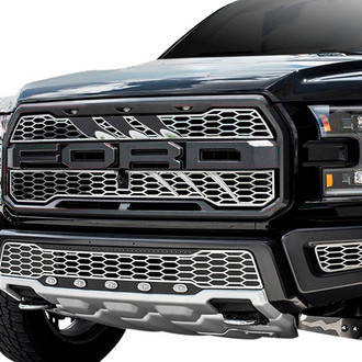 ACC® - 2-Pc Slash Style Polished CNC Machined Main Grille