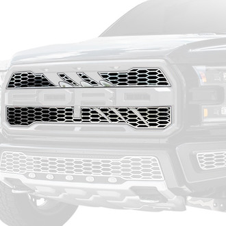 ACC® - 2-Pc Slash Style Polished CNC Machined Main Grille