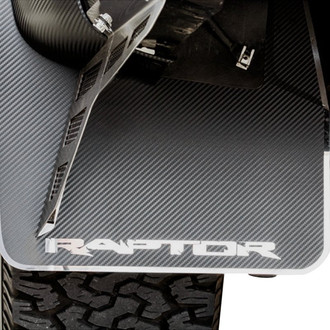 ACC® - Raptor Style Polished Mud Guard Kit with Carbon Fiber Backing