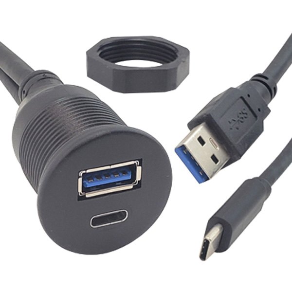 Accele® - Beuler™ USB/USB-C Round Extension Pod