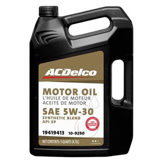 ACDelco® - GM Original Equipment™ SAE 5W-30 Synthetic Blend Motor Oil, 5 Quarts