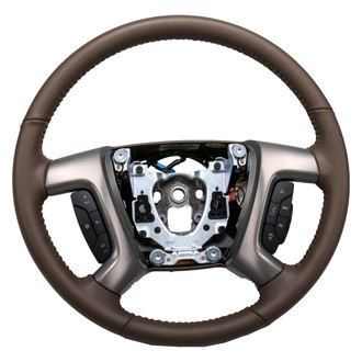 ACDelco® - 4-Spoke Standard Dk Cashmere Leather Wrapped Steering Wheel
