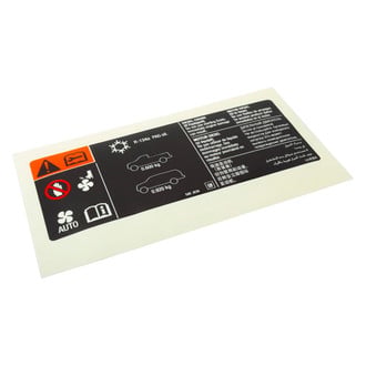 ACDelco® - Air Conditioning Refrigerant Warning Label