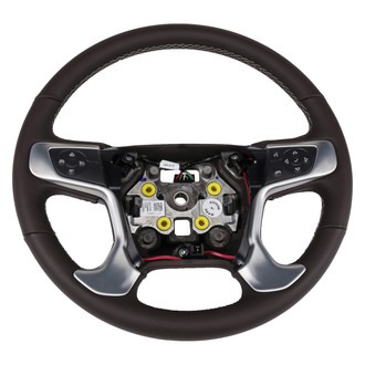 ACDelco® - 4-Spoke Premium Cocoa Leather Wrapped Steering Wheel