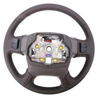 ACDelco® - 4-Spoke Standard Cocoa Leather Wrapped Steering Wheel