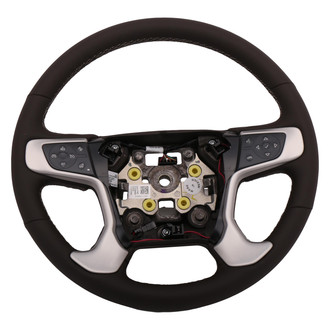 ACDelco® - 4-Spoke Premium Cocoa Leather Wrapped Steering Wheel