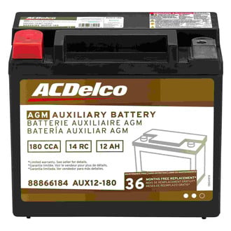 ACDelco® - Auxiliary AGM 190 CCA Battery