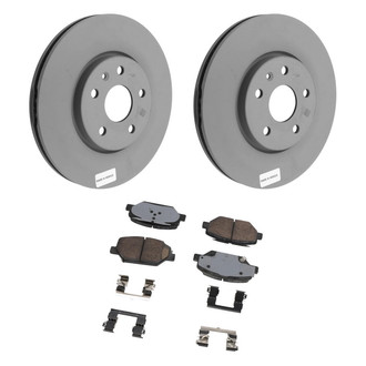 ACDelco® - GM Genuine Parts™ Plain Front Brake Kit with Semi-Metallic Pads