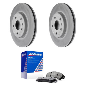 ACDelco® - GM Genuine Parts™ Plain Front Brake Kit with Ceramic Pads