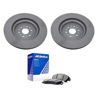ACDelco® - GM Genuine Parts™ Plain Front Brake Kit with Semi-Metallic Pads