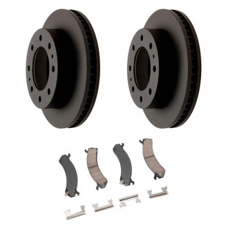 ACDelco® - GM Genuine Parts™ Plain Front Brake Kit with Semi-Metallic Pads