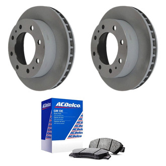 ACDelco® - GM Genuine Parts™ Plain Front Brake Kit with Ceramic Pads