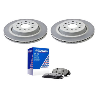 ACDelco® - GM Genuine Parts™ Plain Rear Brake Kit with Semi-Metallic Pads