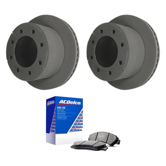 ACDelco® - GM Genuine Parts™ Plain Rear Brake Kit with Ceramic Pads
