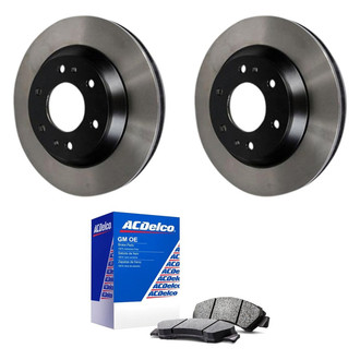 ACDelco® - GM Genuine Parts™ Plain Front Brake Kit with Organic Pads