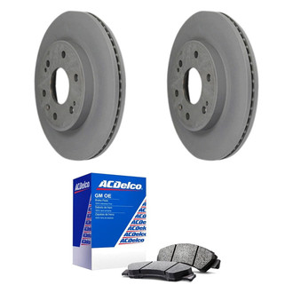 ACDelco® - GM Genuine Parts™ Plain Front Brake Kit with Ceramic Pads