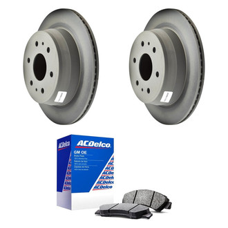 ACDelco® - GM Genuine Parts™ Plain Rear Brake Kit with Ceramic Pads