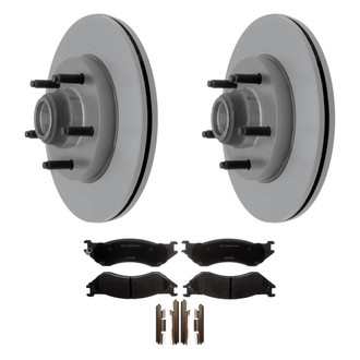 ACDelco® - Silver™ Front Brake Kit with Semi-Metallic Pads