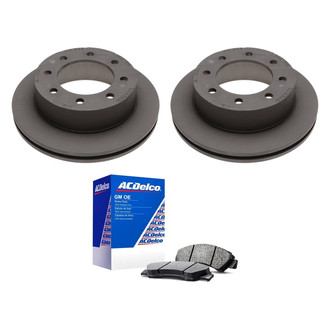 ACDelco® - GM Genuine Parts™ Plain Rear Brake Kit with Semi-Metallic Pads