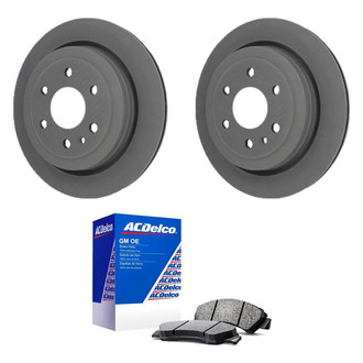 ACDelco® - GM Genuine Parts™ Plain Rear Brake Kit with Semi-Metallic Pads