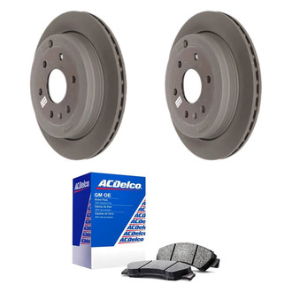 ACDelco® - GM Genuine Parts™ Plain Rear Brake Kit with Semi-Metallic Pads