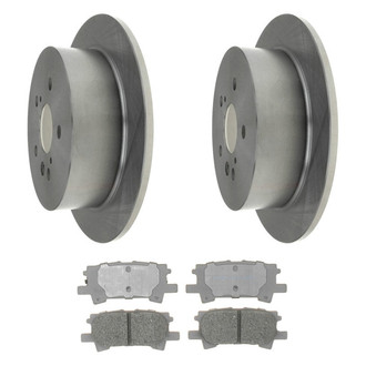 ACDelco® BNDL-31001656 - Silver™ Rear Brake Kit with Semi-Metallic Pads