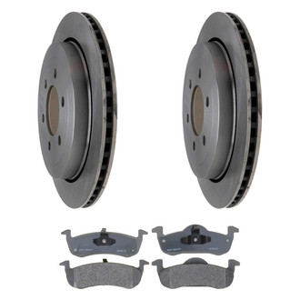 ACDelco® - Silver™ Rear Brake Kit with Semi-Metallic Pads