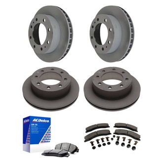 ACDelco® - GM Genuine Parts™ Plain Front and Rear Brake Kit with Ceramic Pads
