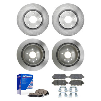 ACDelco® - Silver™ Front and Rear Brake Kit with Ceramic Pads