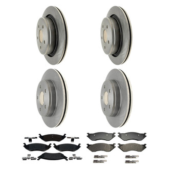 ACDelco® - Silver™ Front and Rear Brake Kit with Semi-Metallic Pads