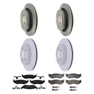 ACDelco® - Silver™ Front and Rear Brake Kit with Semi-Metallic Pads