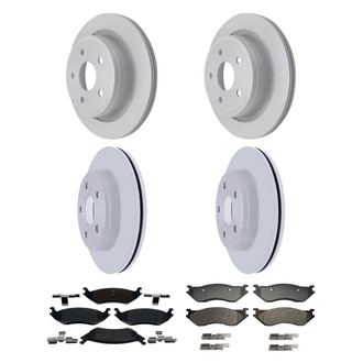 ACDelco® - Silver™ Front and Rear Brake Kit with Semi-Metallic Pads